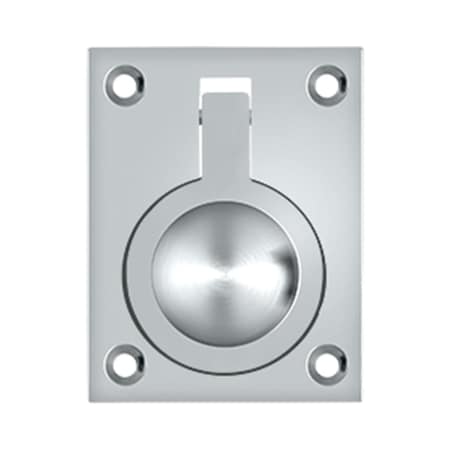 Patioplus 2.5 x 1.87 in. Flush Ring Pull- Bright Chrome - Solid PA3250680